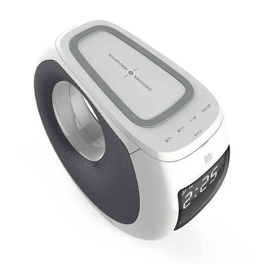Smart Wireless Charging Alarm Clock Speaker with BluetoothLCD Display